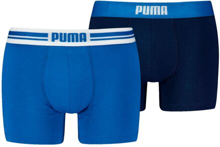 PUMA Boxershorts Everyday Placed Logo 2-pack True Blue-M Blauw - M