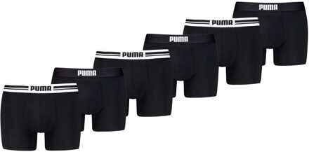 PUMA Boxershorts Everyday Placed Logo 6-pack Black / Black-L Zwart