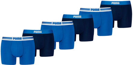 PUMA Boxershorts Everyday Placed Logo 6-pack True Blue-XL - XL