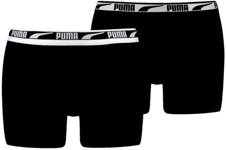 PUMA Boxershorts Multi Logo 2-pack Black-M