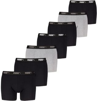 PUMA Boxershorts Promo Solid 7-pack Black / Grey-XL - XL