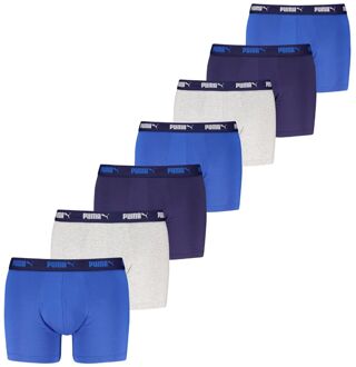 PUMA Boxershorts Promo Solid 7-pack Blue / Grey-L - L