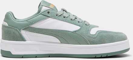 PUMA Boy's Puma Junior Court Classic SD Trainers in White Green Wit - EU 37 / UK 4