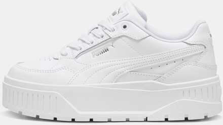 PUMA Boy's Puma Junior Karmen II Idol Trainers in White silver Wit