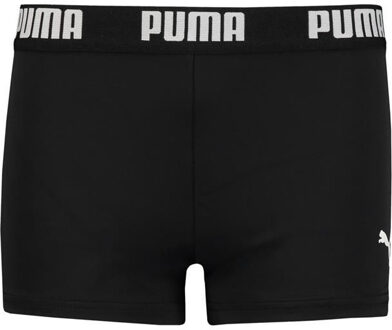 PUMA boys logo swim trunk - Zwart - 164