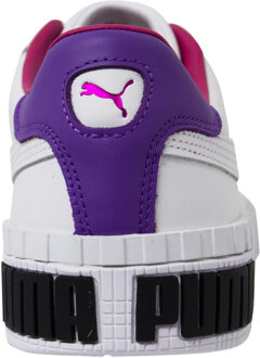 PUMA Cali Bold Damestrainers Wit Roze Leer Veterschoenen 370811 05 - maat EU 37 / UK 4