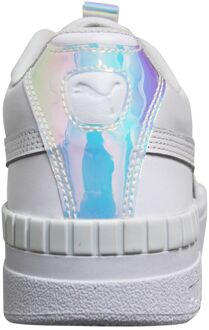 PUMA Cali Sport Glow White Leather Low Lace Up Damestrainers 373083 01 Wit