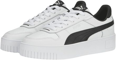 PUMA Carina Street Sneakers Dames wit - zwart - 40 1/2