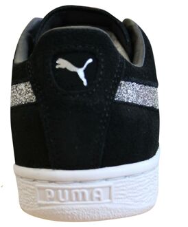 PUMA Classic x Swarovski Zwart Zilver Leren Lace Up Herentrainers 366324 01 - EU 36 / UK 3