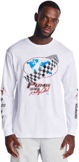 PUMA Classics T-shirts Heren - Wit - Maat M - Katoen Jersey White