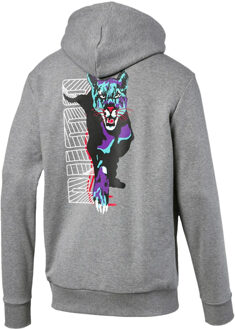 PUMA Claw Pack Hoody Lange Mouw Grijs Heren Trui Katoen 595756 03 - maat M