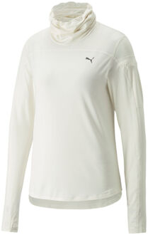 PUMA Cloudspun High Neck Longsleeve Dames-Wit
