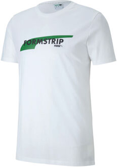 PUMA Club Heren Tee Grafisch Logo Casual T-shirt Wit Top 597335 02
