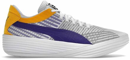 PUMA Clyde All-Pro Coast 2 Lakers Wit Heren Trainers - EU 40.5 / UK 7