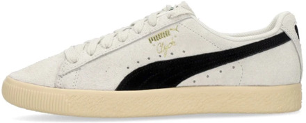 PUMA Clyde Hairy Suede Lage Sneaker Puma , White , Heren - 41 Eu,46 Eu,40 Eu,45 Eu,42 1/2 Eu,43 Eu,44 Eu,42 EU
