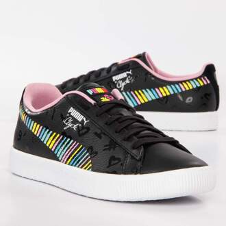 PUMA Clyde x Bradley Theodore Zwarte Leren Heren Veterschoenen 369555 01 - maat