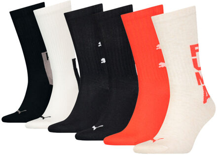 PUMA Crew Sportsokken Verrassingspakket 6-pack-35/38 Multicolor - 35/38