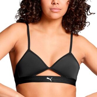 PUMA Cut Out Triangle Top Zwart,Geel - X-Small,Small,Medium,Large,X-Large
