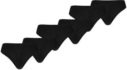 PUMA Dames Brazilian Briefs Microfiber 6-pack Zwart-XXL - XXL