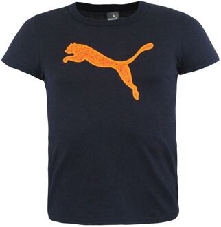PUMA Dames BT 456 Korte Mouw T-shirt Navy Top 593155 03 - S