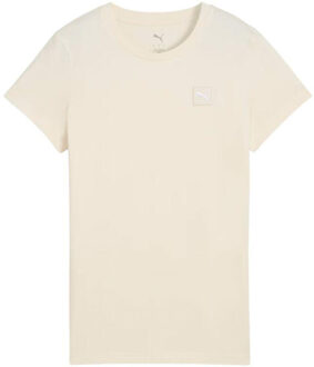 PUMA Dames ess elevated t-shirt Beige - L