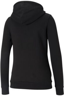 PUMA Dames ess kleine logo full zip hoodie - maat S Zwart