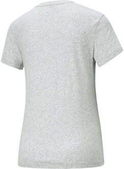 PUMA Dames ess logo t-shirt - maat S Grijs