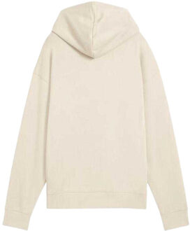 PUMA Dames ess script comfort hoodie - maat L Beige