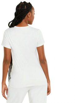 PUMA Dames essential geborduurd t-shirt Beige - S