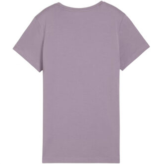 PUMA Dames essential geborduurd t-shirt Paars - M