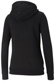 PUMA Dames essential kleine logo full zip hoodie Zwart - S