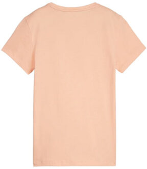 PUMA Dames essential logo t-shirt - maat S Oranje