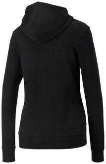 PUMA Dames essentials geborduurde hoodie Zwart - M