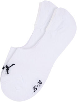 PUMA Dames footie enkelsokken (set van 2) Wit - 39-42