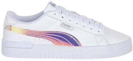 PUMA Dames jada holografisch leren trainers Wit - 37