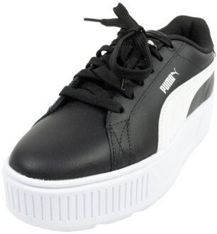 PUMA Dames karmen leren trainers - maat 36,5 Zwart