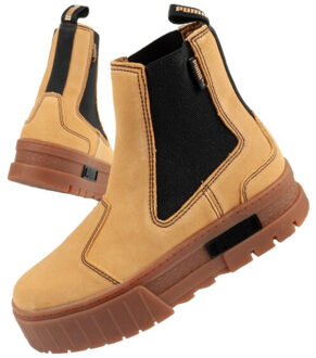 PUMA Dames mayze suede chelsea laarzen - maat 38,5 Bruin