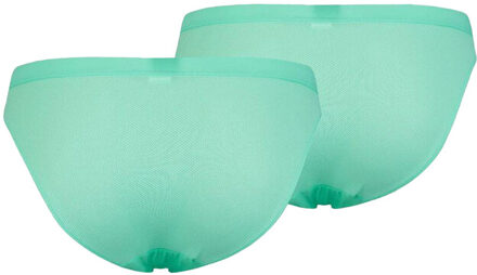 PUMA Dames micro mesh knickers (set van 2) Groen - XS