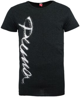 PUMA Dames Oversized T-shirt met korte mouwen Grafisch T-shirt Houtskool 822354 02 S Grijs