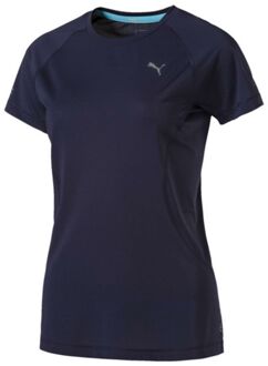 PUMA Dames Powercool Speed T-shirt met korte mouwen Trainings-T-shirt Navy 515094 01
