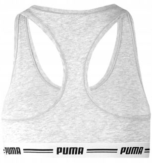 PUMA Dames racerback sportbeha - maat XL Grijs