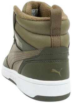 PUMA Dames rebound v6 ecologisch leren enkellaarsjes Groen - 38