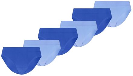 PUMA Dames Sport Briefs 3D Knit 6-pack Blauw-L - L