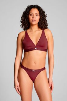 PUMA Dames Sport Tanga String 2-pack Burgundy-S