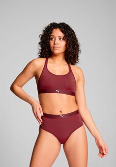 PUMA Dames Sport Top Padded Burgundy-M - M