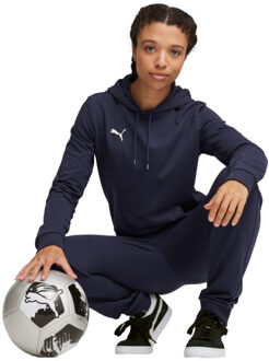 PUMA Dames team goal casual hoodie - maat L Blauw
