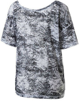 PUMA Dancer Drapey Wit Grijs Gedessineerd Dames T-shirt 515721 02 A76C