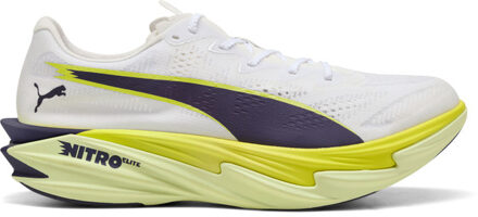 PUMA Deviate NITRO Elite 4 Heren wit/oranje - 40 1/2