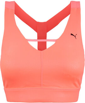 PUMA Dry Cell Medium Impact Pearl Vrouwen Trainingsbeha Perzik Crop Top 519563 04