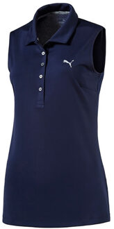 PUMA DryCell Pounce mouwloos poloshirt Navy Womens Top 574773 03